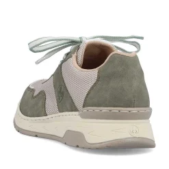 Rieker Damesneaker Lav Kaktus Gron-Lys Beige