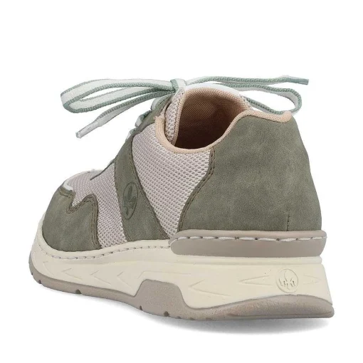 Rieker Damesneaker Lav Kaktus Gron-Lys Beige