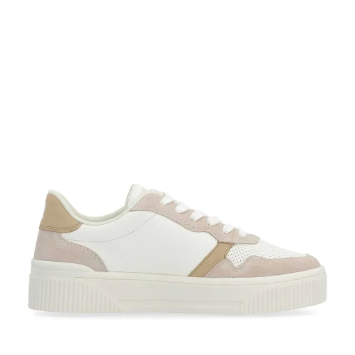 Rieker Damesneaker Lav Krystal-Hvid Sand-Beige