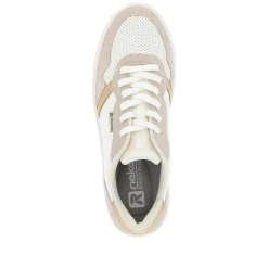 Rieker Damesneaker Lav Krystal-Hvid Sand-Beige