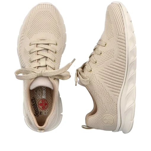 Rieker Damesneaker Lav Lys Beige