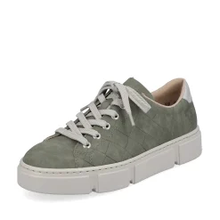 Rieker Damesneaker Lav Olivengron-Sandbeige