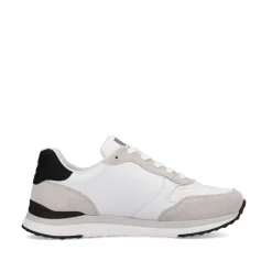 Rieker Damesneaker Lav Swan-White Arctic-Grey Zebra