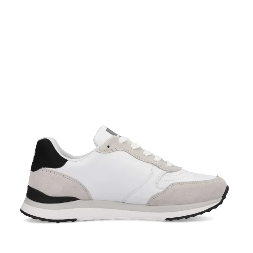 Rieker Damesneaker Lav Swan-White Arctic-Grey Zebra