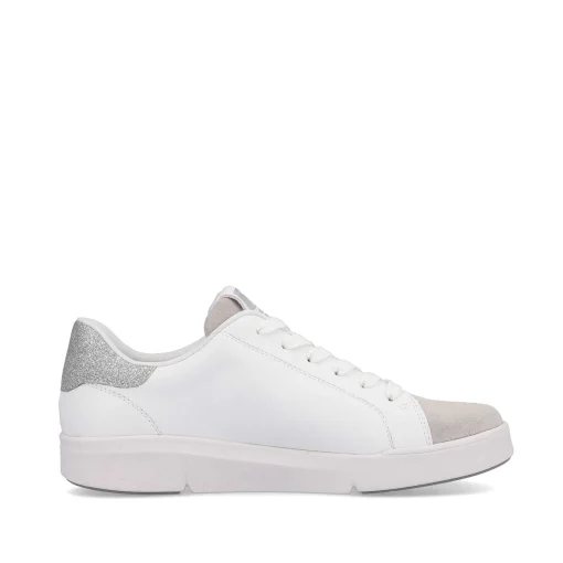 Rieker Damesneaker Lav Swan-White Beige
