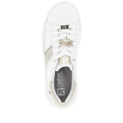 Rieker Damesneaker Lav Swan-White Gold