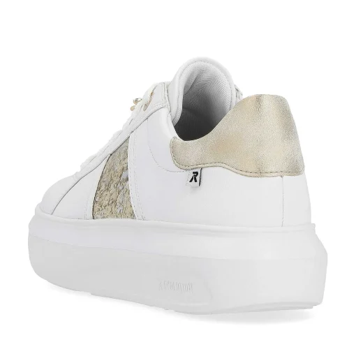 Rieker Damesneaker Lav Swan-White Gold