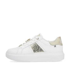 Rieker Damesneaker Lav Swan-White Gold
