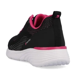 Rieker Damesneaker Lav Urban Sort Flamingo Pink