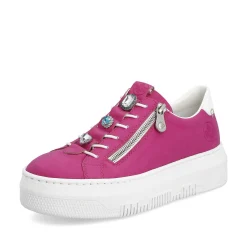Rieker Damesneaker Low Blood Pink