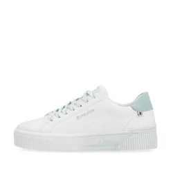 Rieker Damesneaker Low Crystal-White Light-Aqua