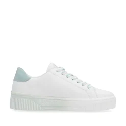 Rieker Damesneaker Low Crystal-White Light-Aqua
