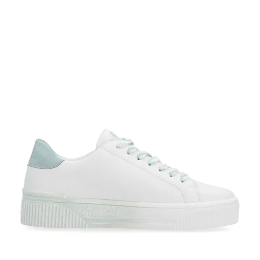 Rieker Damesneaker Low Crystal-White Light-Aqua
