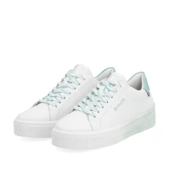 Rieker Damesneaker Low Crystal-White Light-Aqua