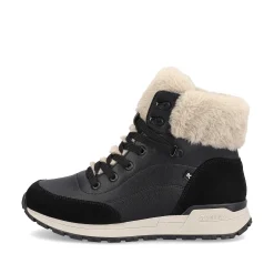 Rieker DameStøvler Med Ledning Midnight-Black Stone-Grey