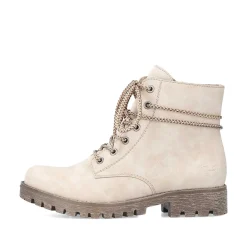 Rieker DameStøvler Med Ledning Lys Beige