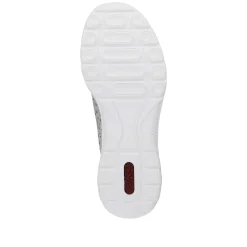 Rieker Dametofler Beige Metallic