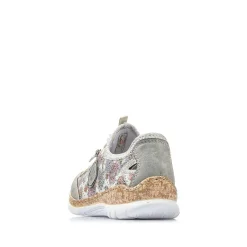 Rieker Dametofler Beige-Multi