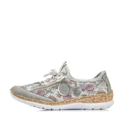 Rieker Dametofler Beige-Multi