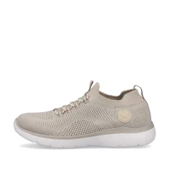 Rieker Dametofler Lys Beige