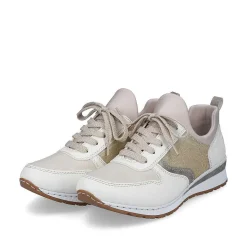 Rieker Dametofler Lys Beige