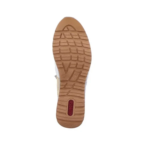 Rieker Dametofler Lys Beige