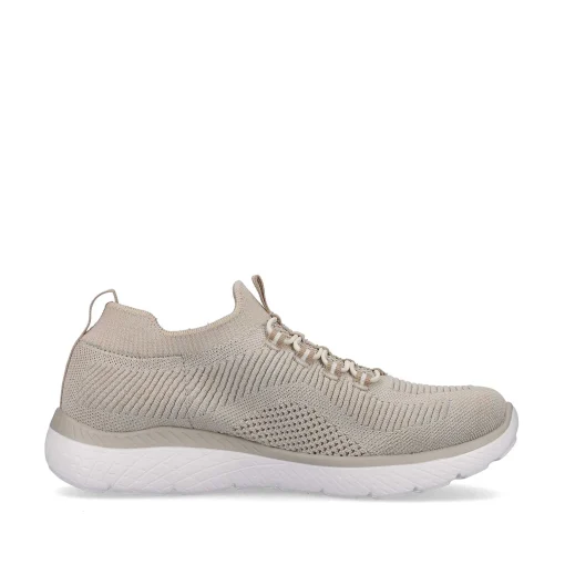 Rieker Dametofler Lys Beige