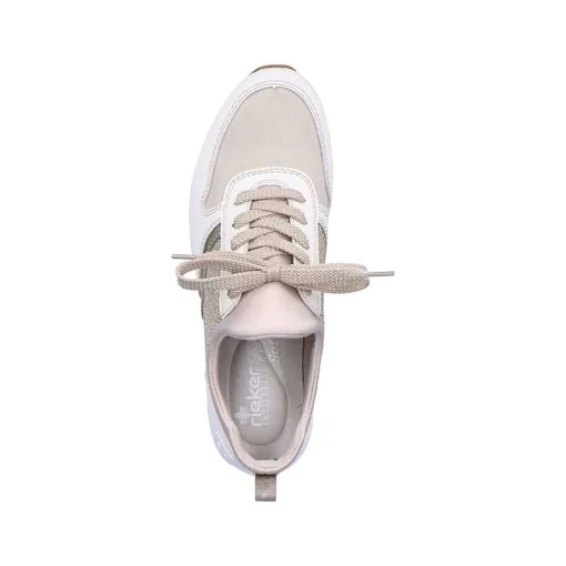 Rieker Dametofler Lys Beige