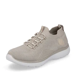 Rieker Dametofler Lys Beige