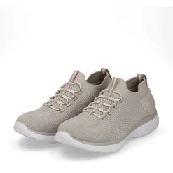 Rieker Dametofler Lys Beige