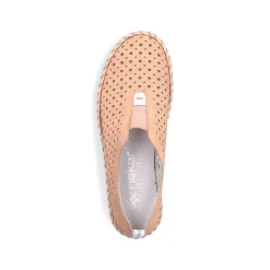 Rieker Dametofler Lyse Orange