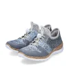 Rieker Dametofler Metallic Bla