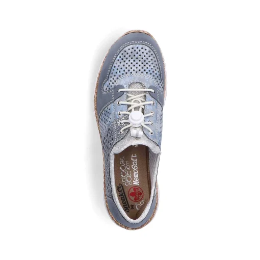 Rieker Dametofler Metallic Bla