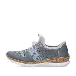 Rieker Dametofler Metallic Bla