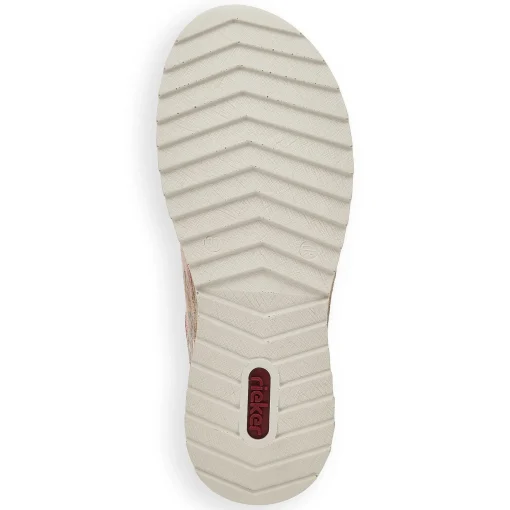 Rieker Dametofler Multi-Beige