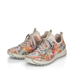 Rieker Dametofler Multi-Beige