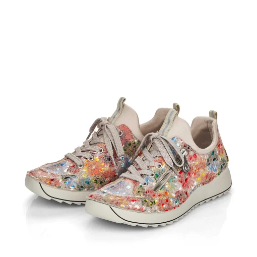 Rieker Dametofler Multi-Beige