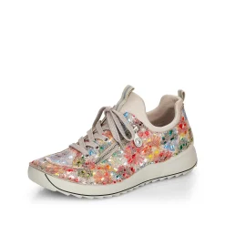 Rieker Dametofler Multi-Beige