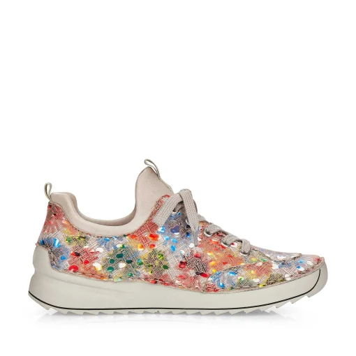 Rieker Dametofler Multi-Beige