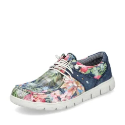 Rieker Dametofler Multi-Denim Bla