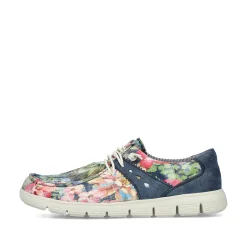 Rieker Dametofler Multi-Denim Bla