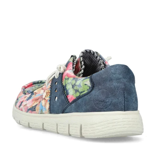 Rieker Dametofler Multi-Denim Bla