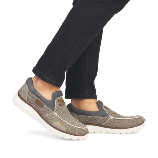 Rieker Herre Hjemmesko Beige-Gra