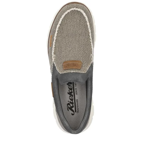 Rieker Herre Hjemmesko Beige-Gra