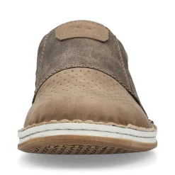 Rieker Herre Hjemmesko Lys Beige-Sten Gra