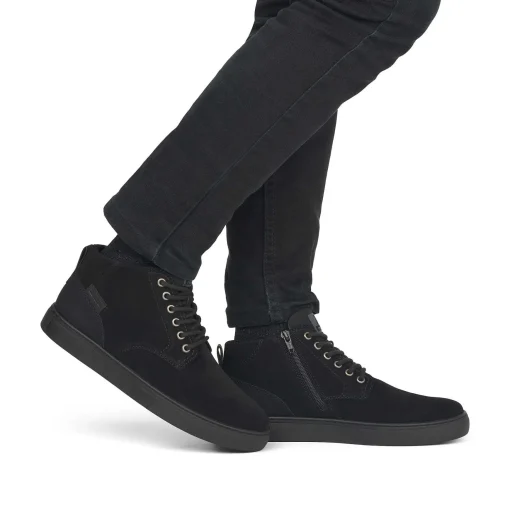 Rieker Herre Sneaker High Steel Sort