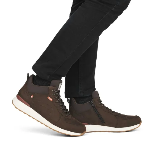 Rieker Herre Sneaker Hoj Trae Brun