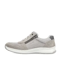 Rieker Herre Snoresko Moon Grey