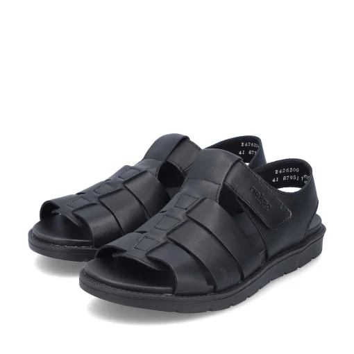 Rieker Herresandaler Midnatssorte