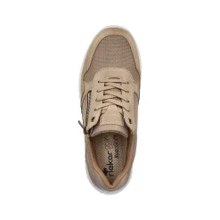 Rieker Herresneaker Lav Beige-Ren Hvid